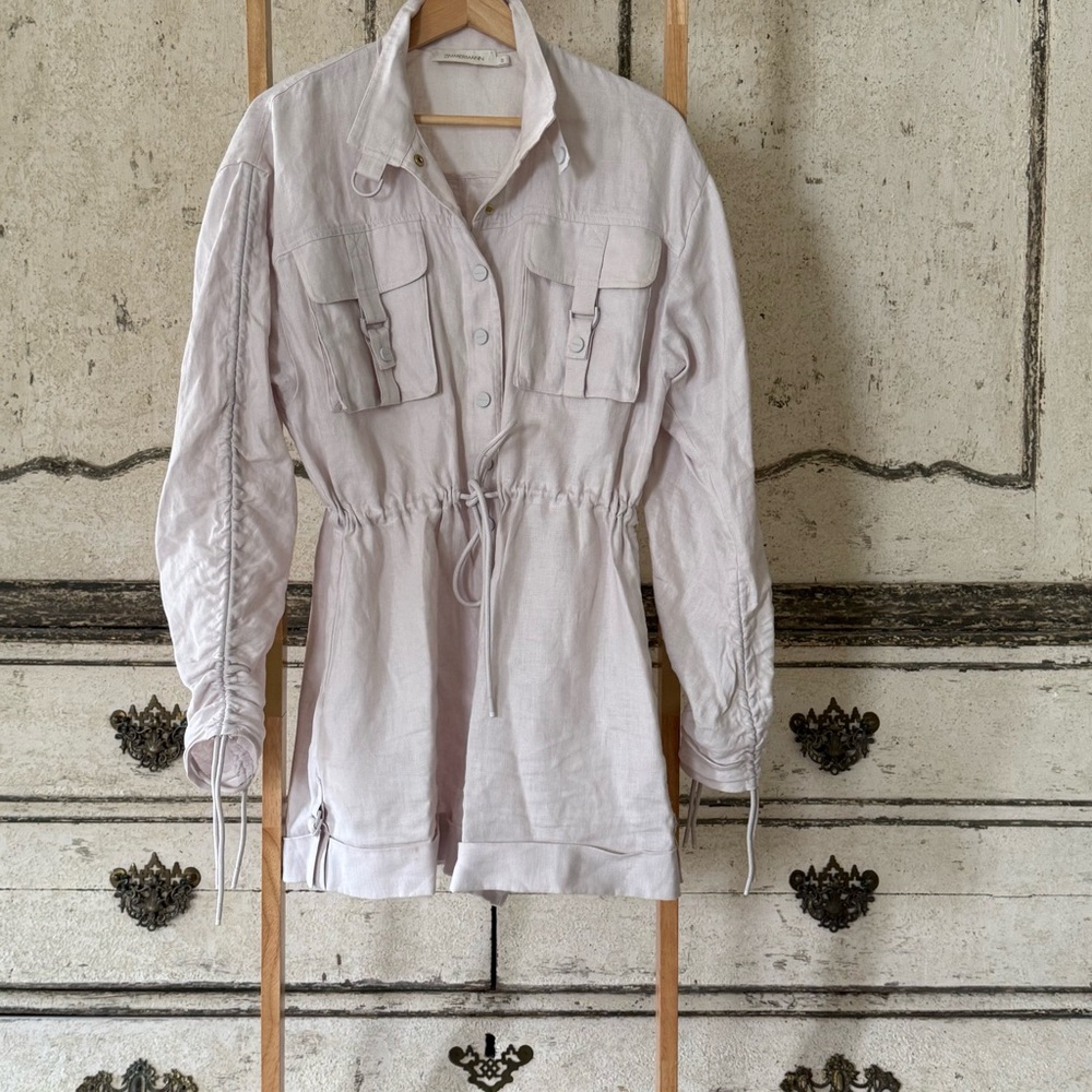 Zimmermann Light Gray Utility Jacket